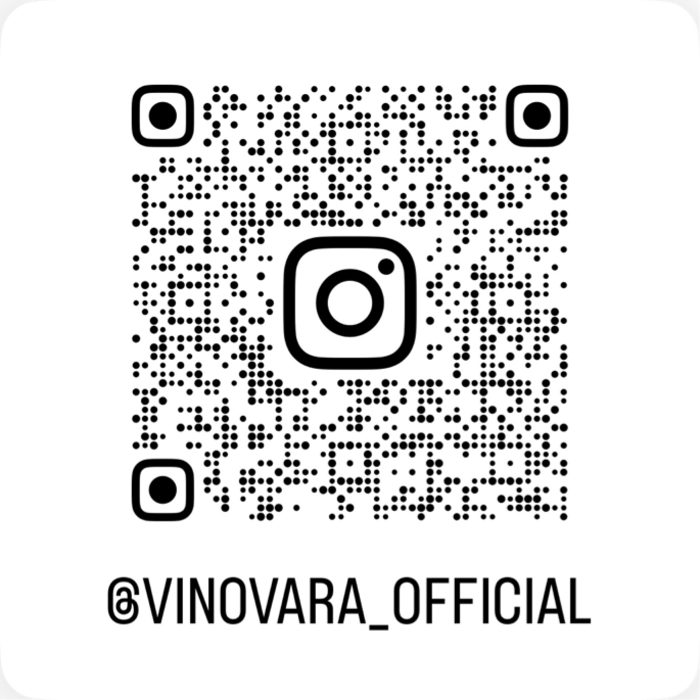 Scan to follow Vinovara on Instagram